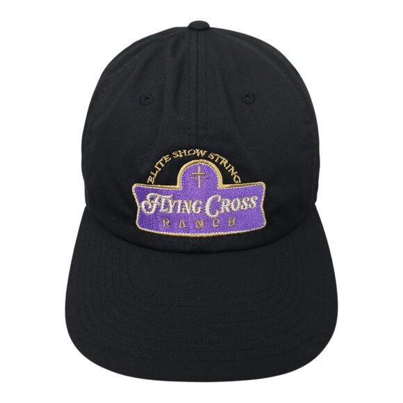 Flying Cross Ranch Elite Show String Strapback Cap Trucker Baseball Riding Hat - Picture 9 of 14